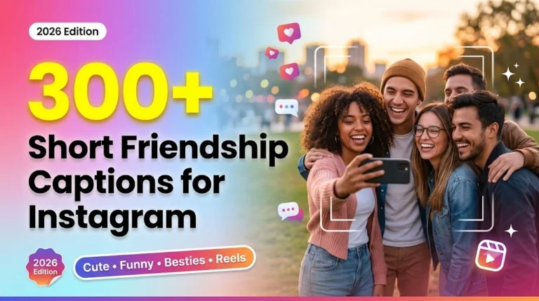 Short Friendship Captions For Instagram