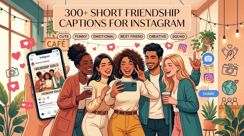Short Friendship Captions For Instagram
