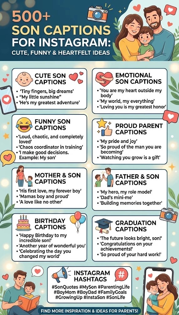Son Captions for Instagram