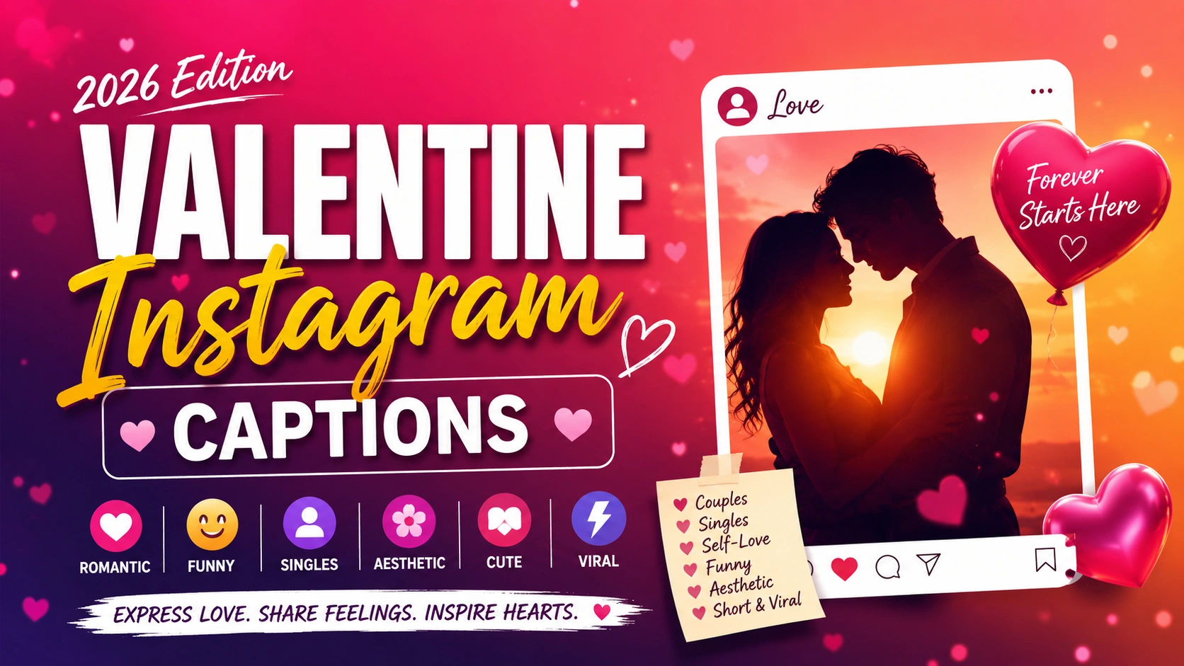 Valentine Instagram Caption