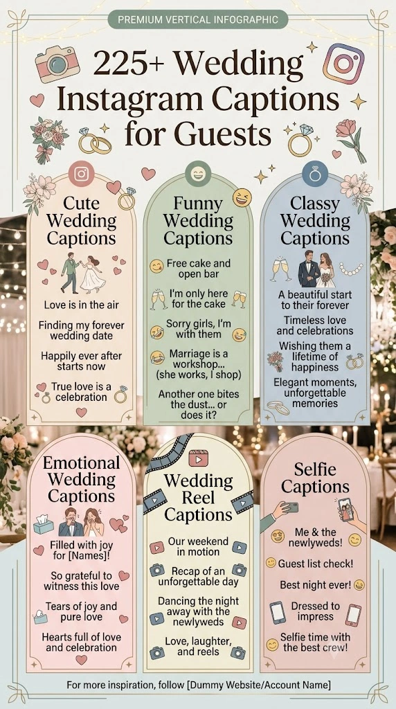 Wedding Instagram Captions For Guests