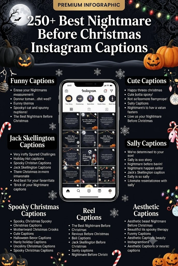 Nightmare Before Christmas Instagram Captions