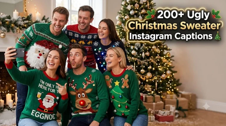 Ugly Christmas Sweater Instagram Captions