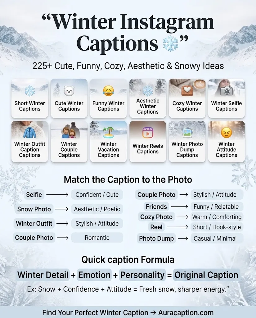 Winter Instagram Captions