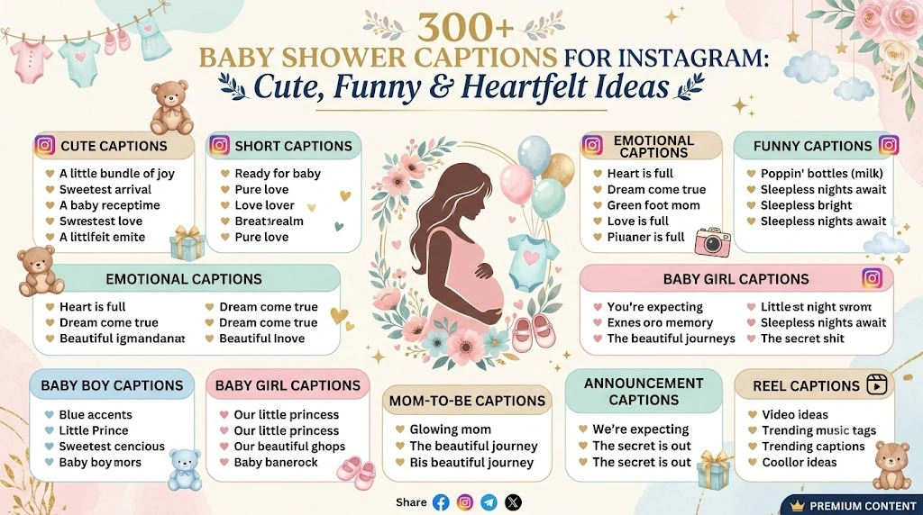 Baby Shower Captions For Instagram