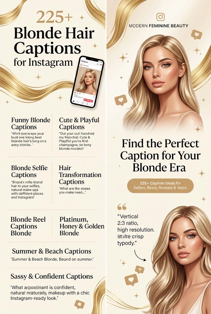 Blonde Hair Captions Instagram