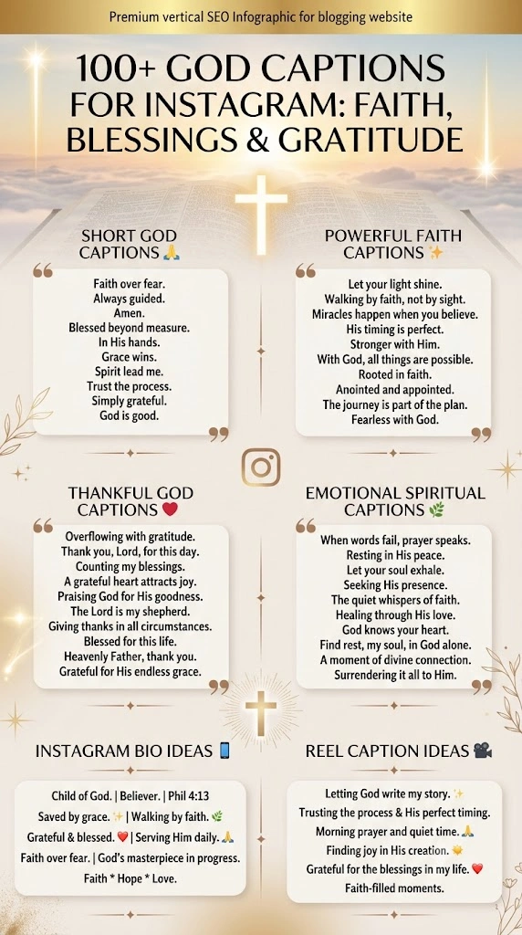 God Captions For Instagram