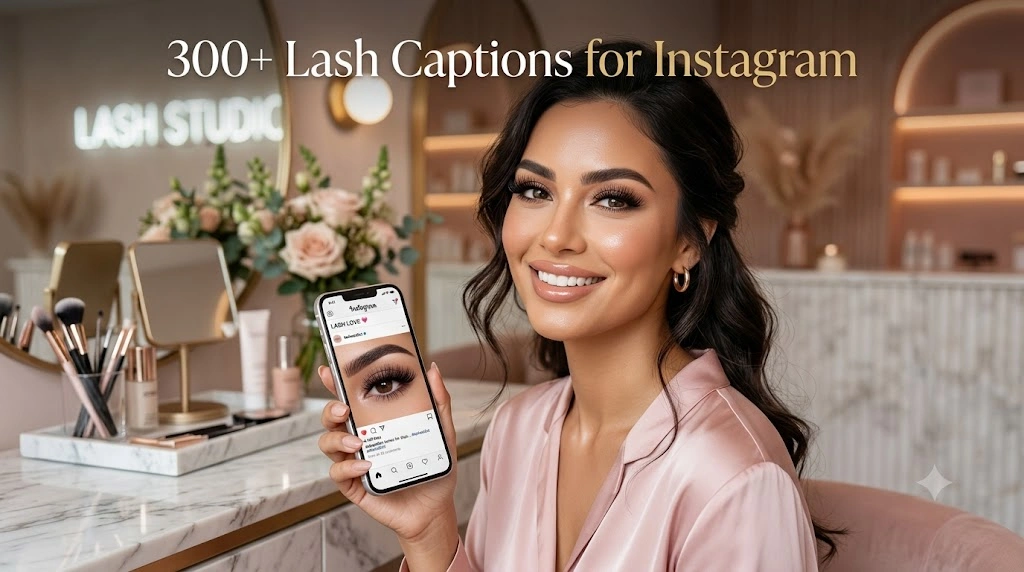 Lash Captions Instagram