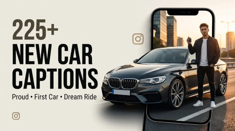 New Car Captions For Instagram