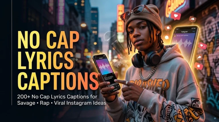 No Cap lyrics Captions For Instagram