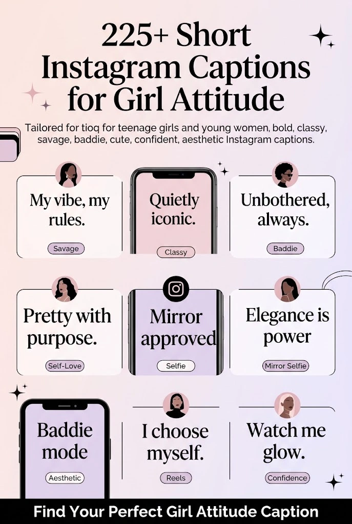 Short Instagram Captions Girl Attitude