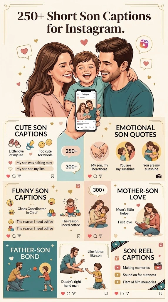 Short Son Captions For Instagram