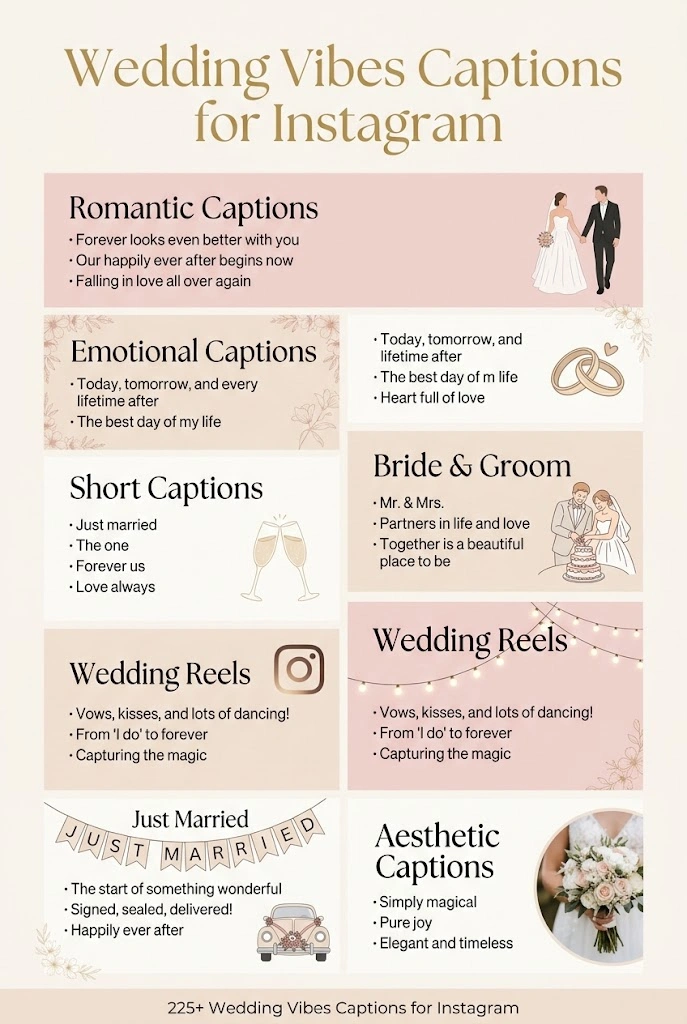 Wedding Vibes Captions Instagram