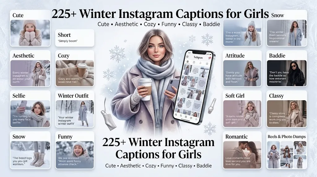 Winter Instagram Captions Girl