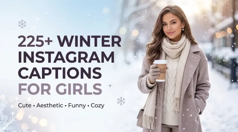 Winter Instagram Captions Girl