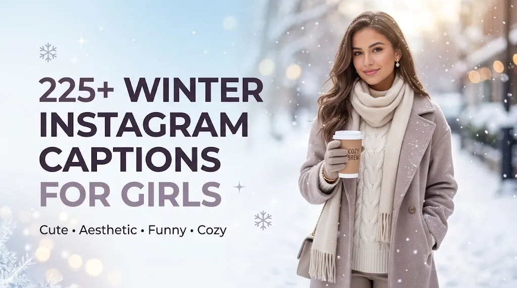 Winter Instagram Captions Girl