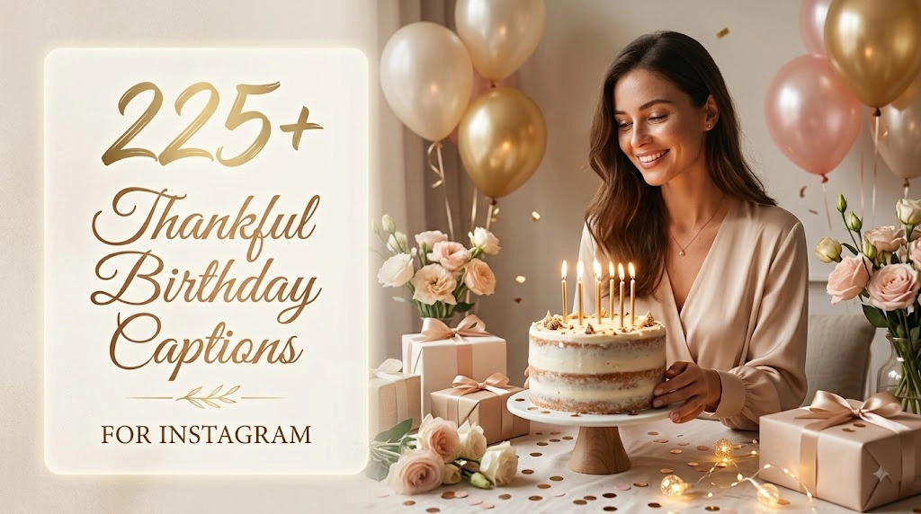 Thankful Birthday Captions Instagram