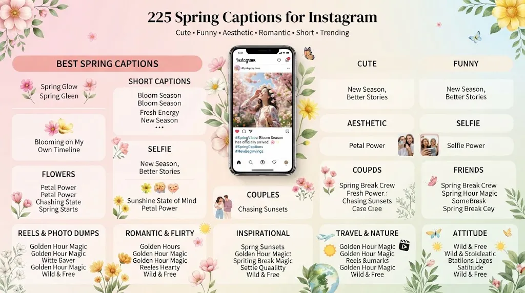 Spring Captions For Instagram